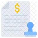 Stamp Document Financial Document Financial Paper Icon