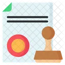 Stamp Document Stamp Paper Stamp Doc Icon