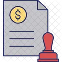 Stamp Document  Icon