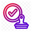 Stamp Approve Validation Icon