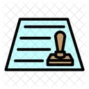 Stamp Approved Document Icon