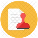 Stamp Paper Streamline Kameleon Icon