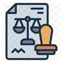 Stamp Document Approval Icon