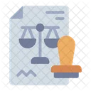 Stamp Document Approval Icon