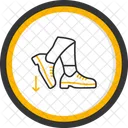 Stamp Shoe Tap Stomping Foot Stomp Press Impression Seal Mark Step Dance Icon