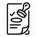 Stamp Paper Justice Icon