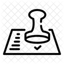 Stamp Legal Document Icon
