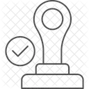 Stamp Inspection Verification Icon