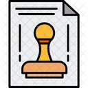 Stamp Tool Stamp Document Icon