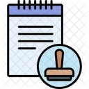 Stamped File Business Icon