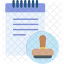 Stamped File Business Icon