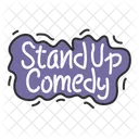 Stand Up Comedy Comedy Comedy Typography 아이콘