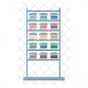 Stand with paint containers  Icon