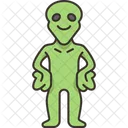 Standing Alien Extraterrestrial Icon