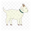 Standing Goat Animal Pet Icon