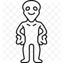 Standing Alien Extraterrestrial Icon