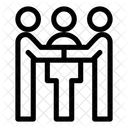 Standing Meeting Business Meeting Business Discussion Icon