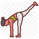 Standing Splits Leg Stretch Fitness Symbol