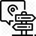 Standort Richtungstafel Standorttafel Symbol