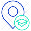 Schulstandort Collegestandort Universitatsstandort Symbol