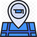 Schulstandort Schule Standort Symbol