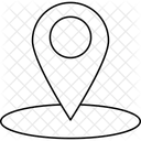 Lage Hotellage Umgebungskarte Symbol