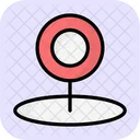 Angepinnter Standort Standortzeiger Navigation Icon