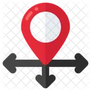 Standortanweisungen GPS Navigation Symbol