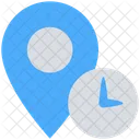 Ort Zeit Pin Icon