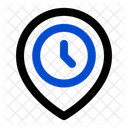 Ortszeit Ort Platzhalter Symbol