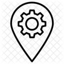 Standorteinstellung Punktortung Standort Symbol