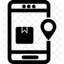 Standortpunkt App Logistik App Mobiles Tracking Symbol