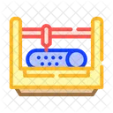 Stanzen Schneiden Rohre Symbol