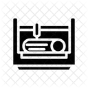 Stanzen Schneiden Rohre Symbol