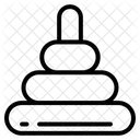 Stapelringe Spielzeug Pyramide Symbol