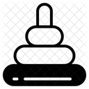 Stapelringe Spielzeug Pyramide Symbol