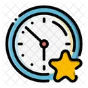 Star Time Clock Icon