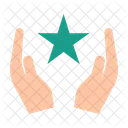 Star Hands Religion Icon