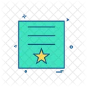 Star Certificate Degree Icon