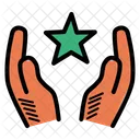 Star Hands Religion Icon