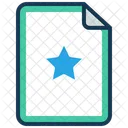 Star Favorite File Save File Icon