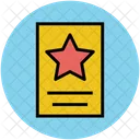 Star Award Certificate Icon