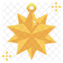 Star Christmas Tree Decoration Icon