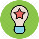 Star Bulb Light Icon