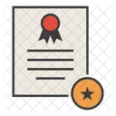 Star Favorite Certificate Icon