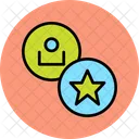 Star User Employee Icon