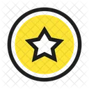 Star Square Retro Icon
