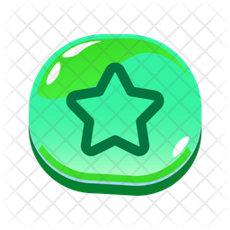 Dark green star PNG, SVG