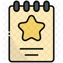 Notepad Star Favorite Icon