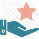 Star Hand Sparkle Icon